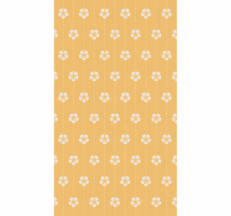 Papel tapiz para sala patrón de flores elegante - TenVinilo