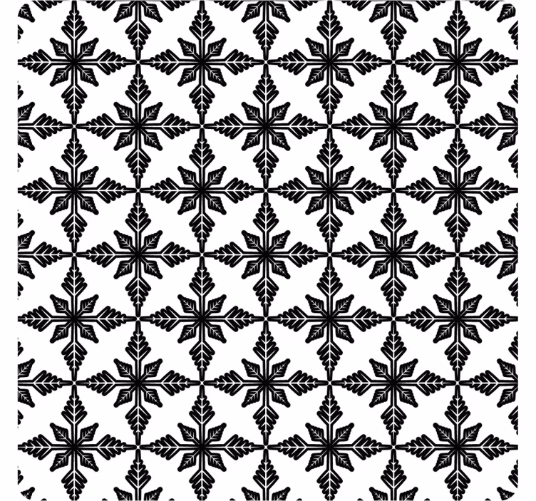 Papel tapiz azulejos azulejo antiguo en blanco y negro - TenVinilo
