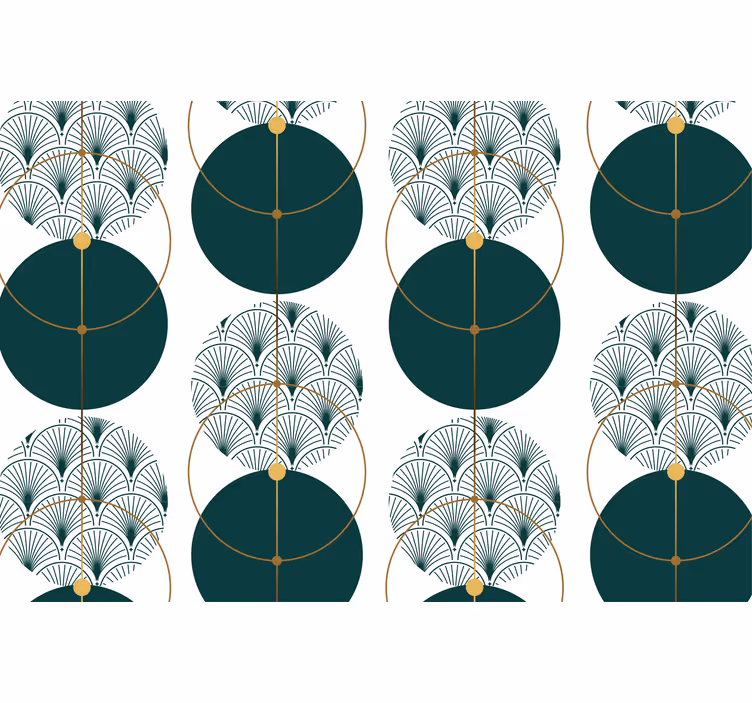 Papel tapiz geométrico estilo glamour - TenVinilo