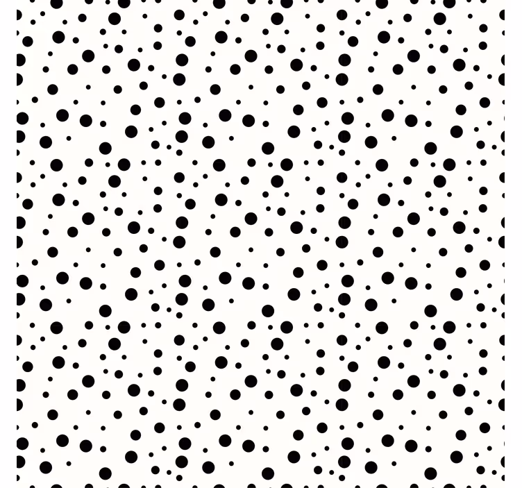 Papel tapiz geométrico patrón de puntos en monocromo - TenVinilo