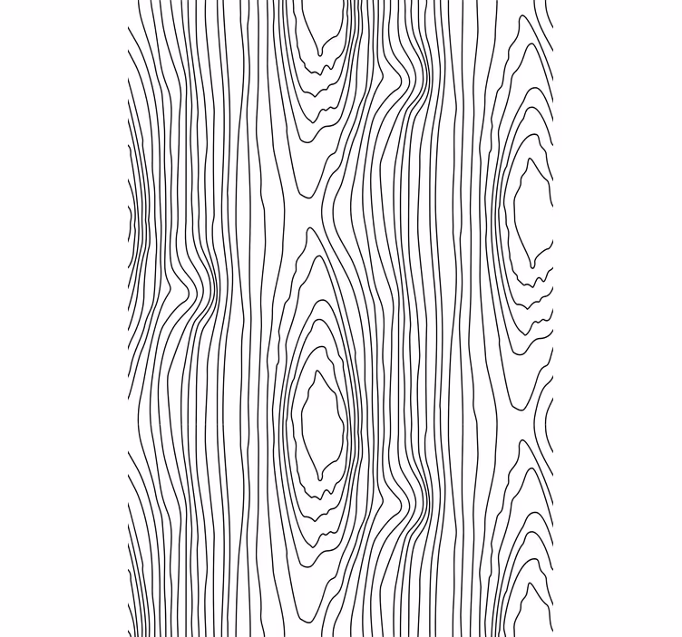 Papel tapiz árboles rayas naturaleza negra - TenVinilo