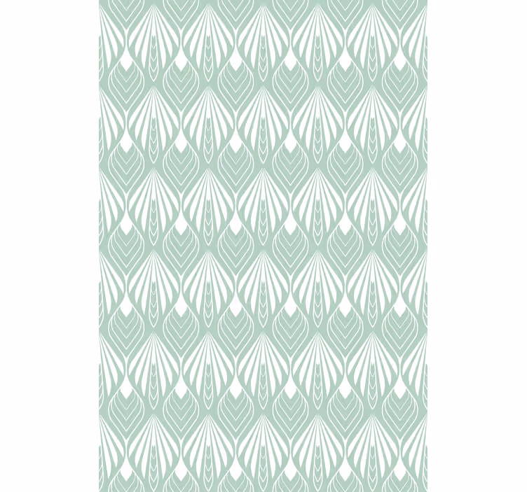 Papel tapiz oficina hojas verdes pastel - TenVinilo