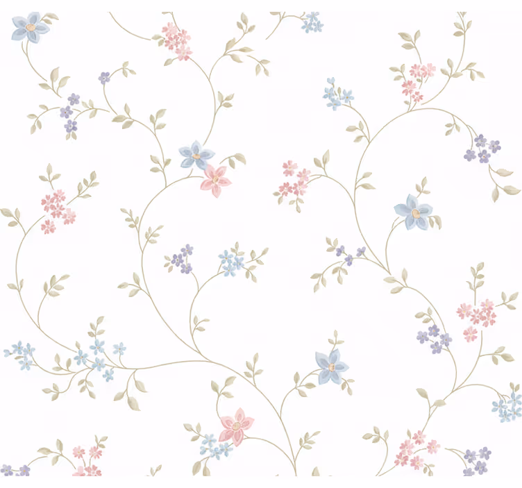 Papel tapiz recámara matrimonial sendero de pradera clásica - TenVinilo