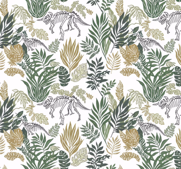 Papel tapiz para sala dinosaurio animal - TenVinilo