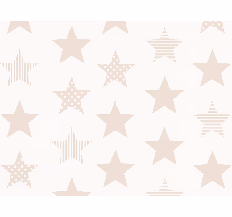 Papel tapiz infantil patrón de estrellas infantiles - TenVinilo