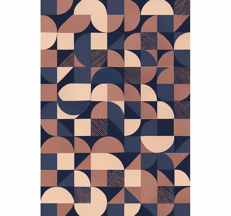 Papel tapiz recámara matrimonial diseño geométrico púrpura - TenVinilo