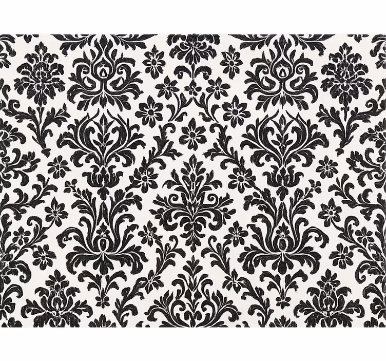 Papel tapiz 3d diseño vintage en blanco y negro - TenVinilo