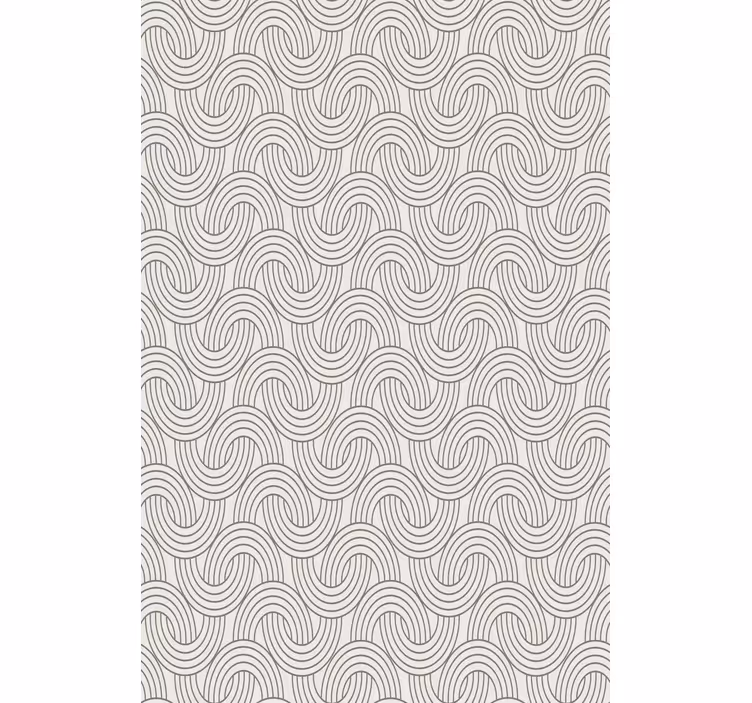 Papel tapiz flores patrón ilusión art déco - TenVinilo