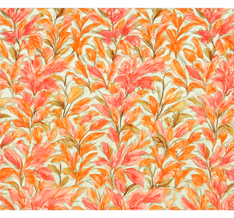 Papel tapiz para pared estilo hojas tropicales coloridas - TenVinilo