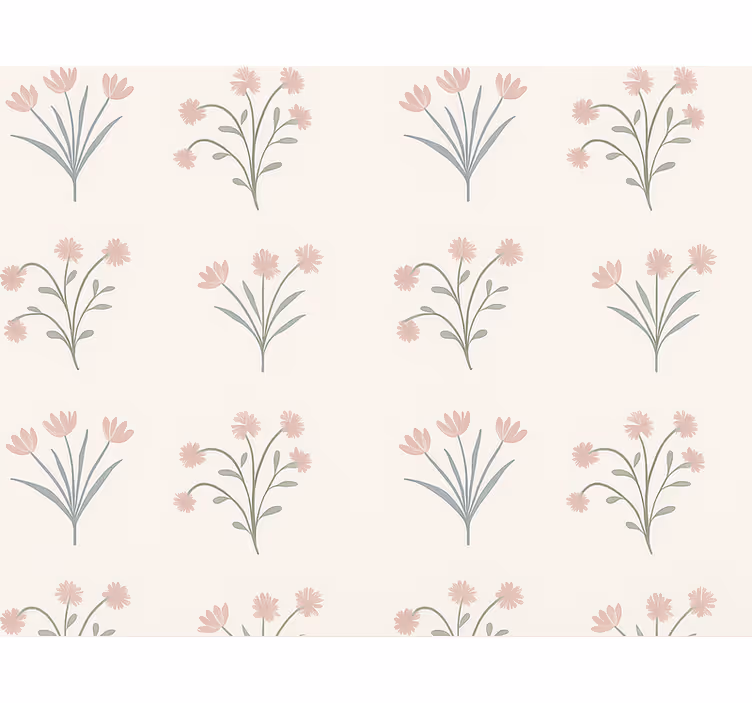 Tapiz para pared diseño de rosa vintage minimalista - TenVinilo