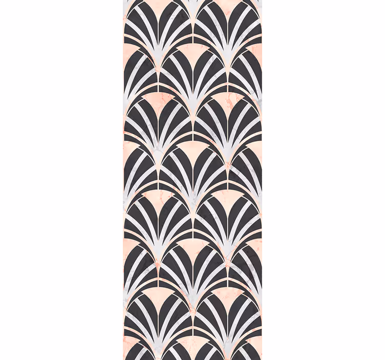 Papel tapiz para recámara efecto mármol art deco - TenVinilo