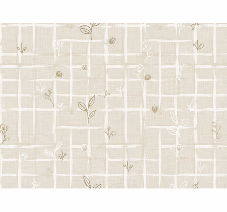 Papel tapiz beige color crema con óptica de lino - TenVinilo