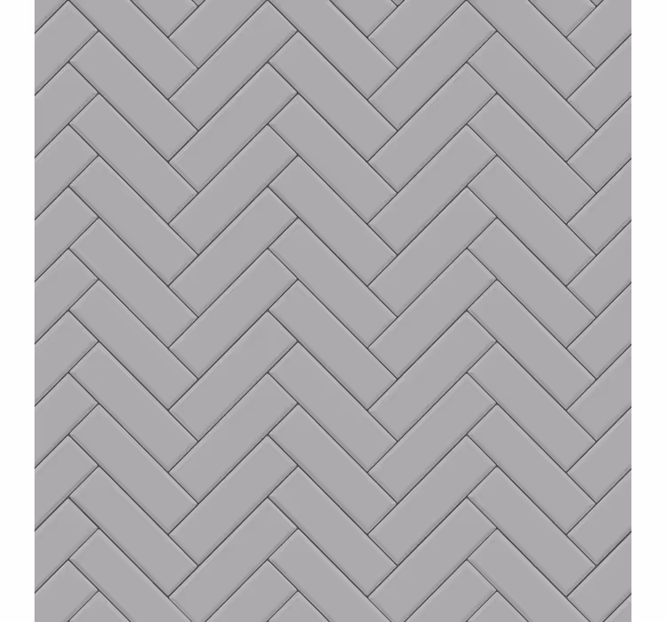 Papel tapiz metal azulejos en espiga gris - TenVinilo