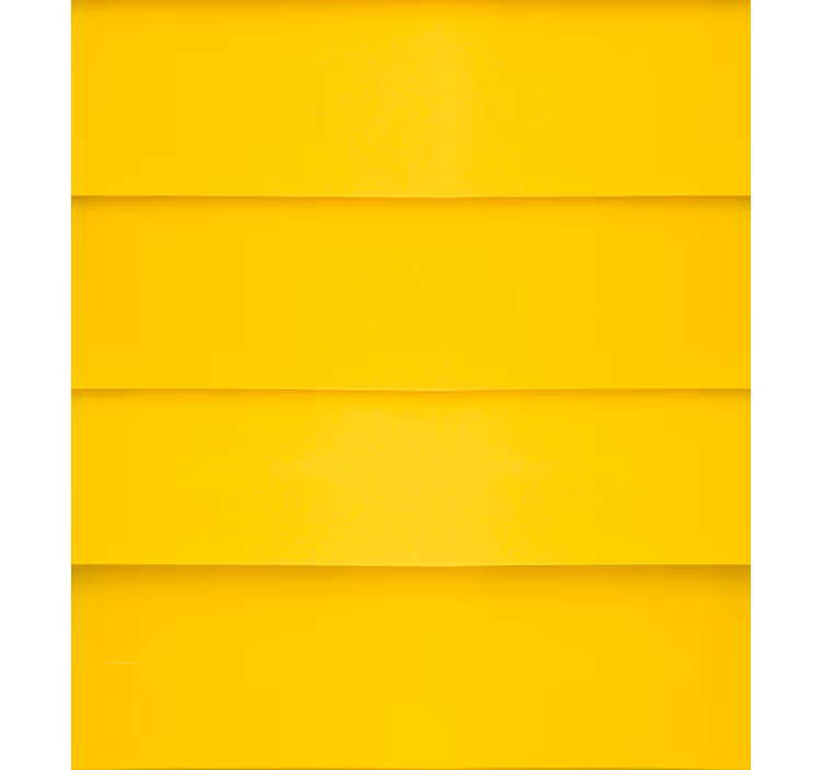 Papel tapiz amarillo con cortinas oscuras con lamas - TenVinilo