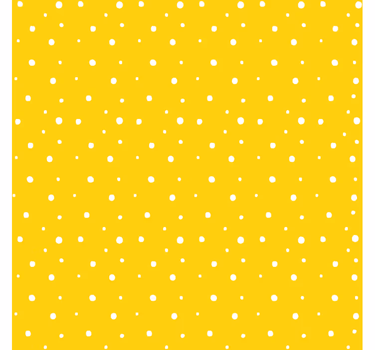 Papel tapiz amarillo patrón de círculos - TenVinilo