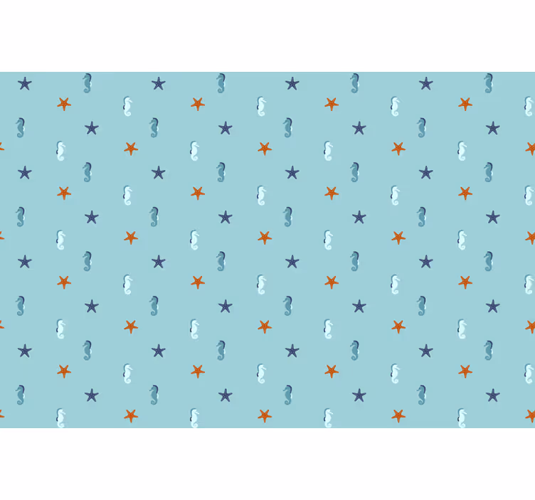 Papel tapiz azul estilo marino - TenVinilo