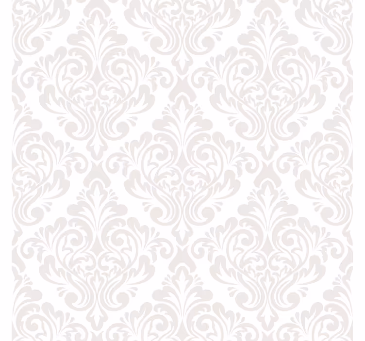 Papel tapiz blanco damasco blanco - TenVinilo