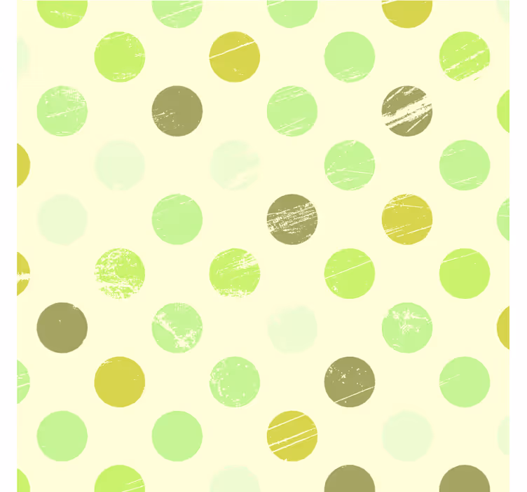Papel tapiz verde lunares en tonos verdes - TenVinilo