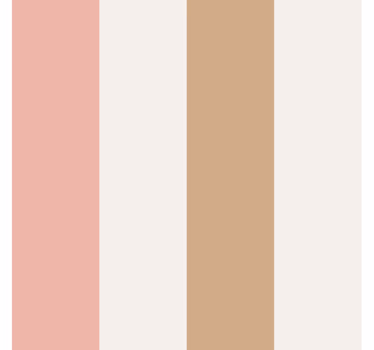 Papel tapiz rayas verticales marrón y rosa pastel - TenVinilo