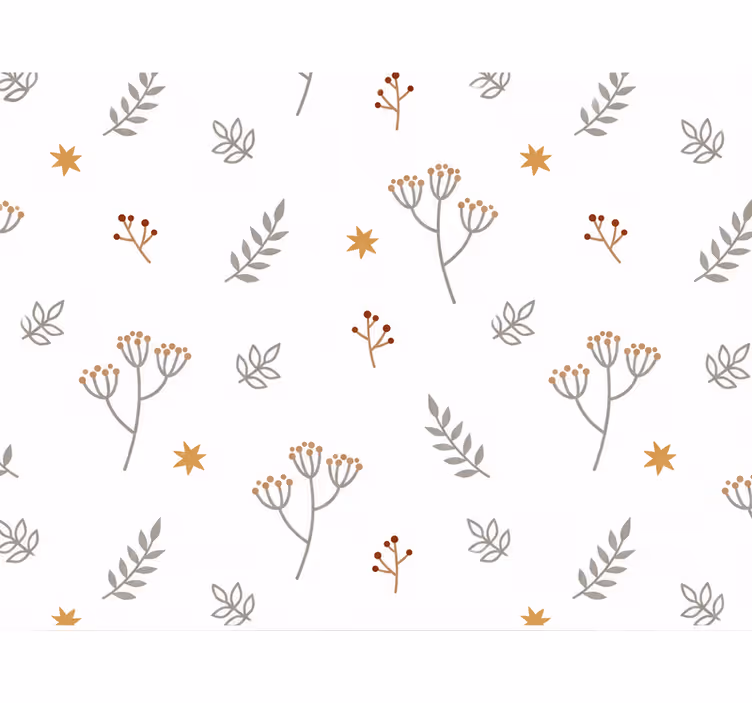 Papel tapiz bebé diseño de ramas de árbol - TenVinilo