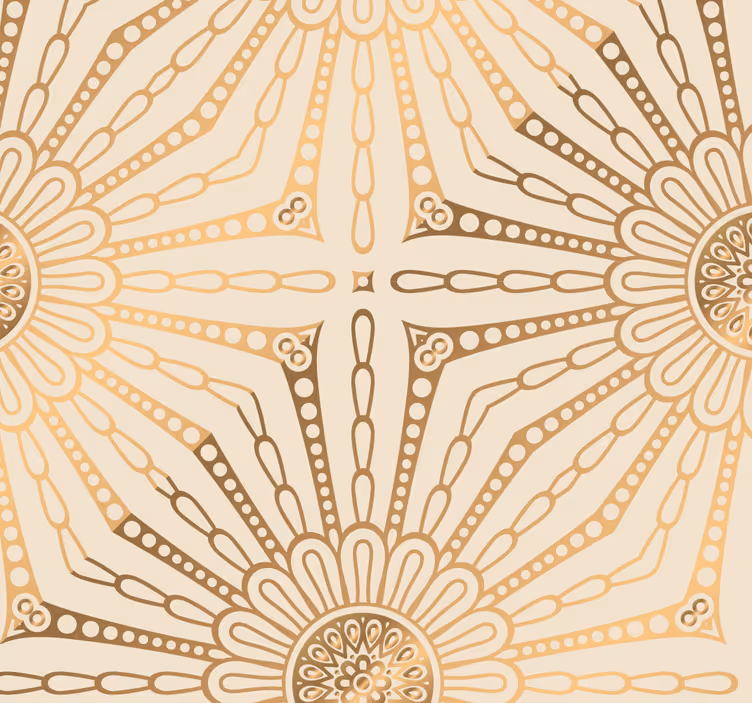 Papel tapiz ornamental resplandor solar radiante - TenVinilo