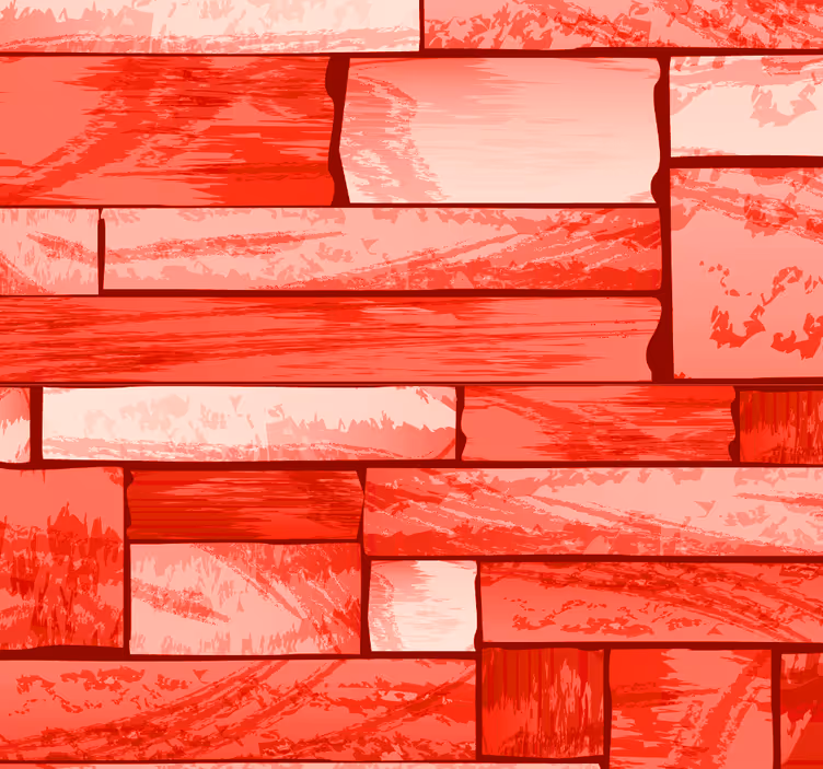 Papel pintado salón imitación ladrillo rojo - TenVinilo