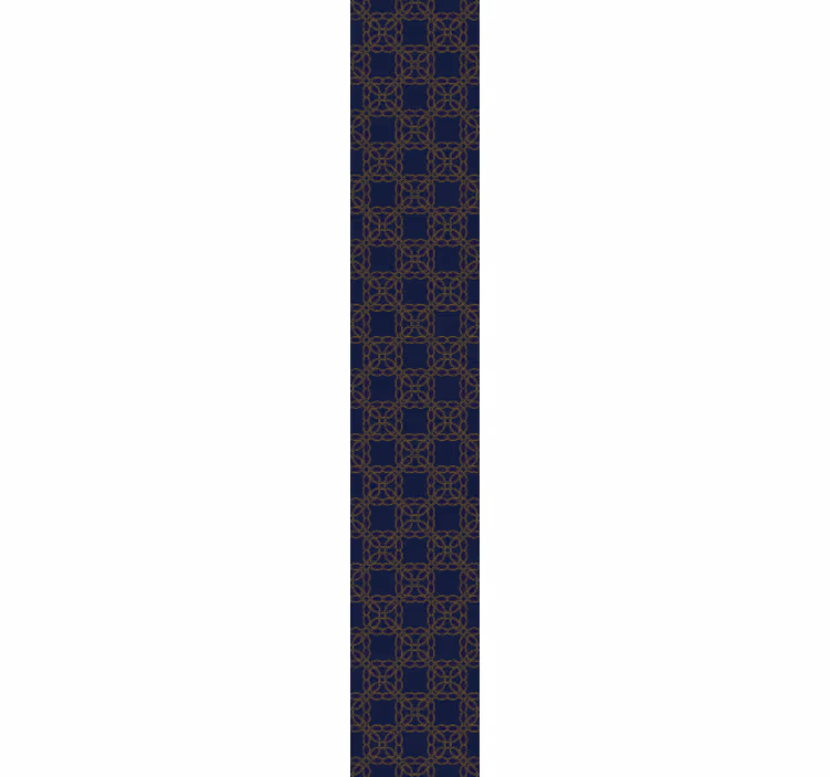 Papel pintado moderno patrón dorado y azul - TenVinilo