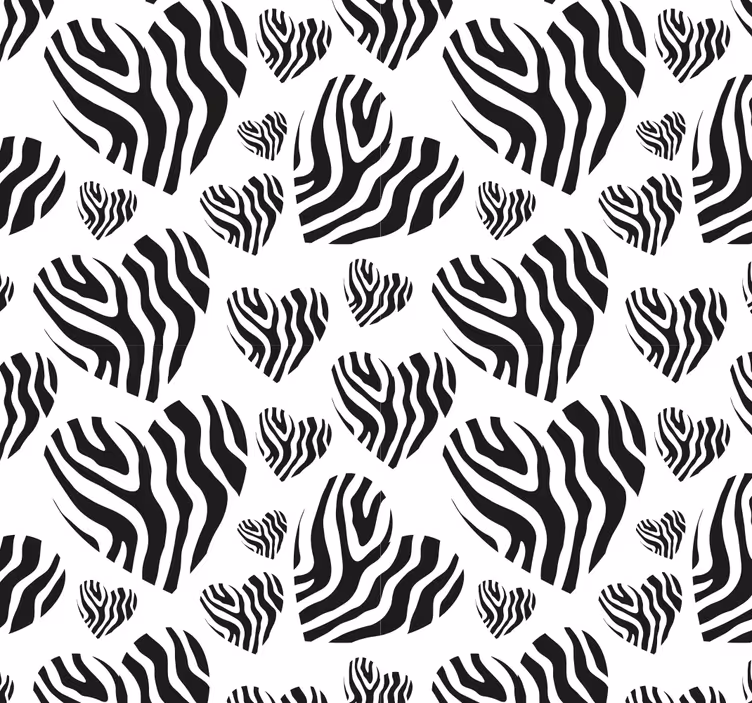 Papel tapiz para sala simplicidad del patrón de cebra - TenVinilo