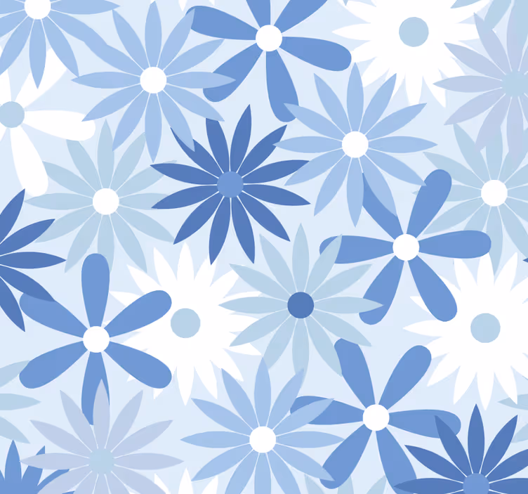 Papel pintado flores multicolor vintage - TenVinilo