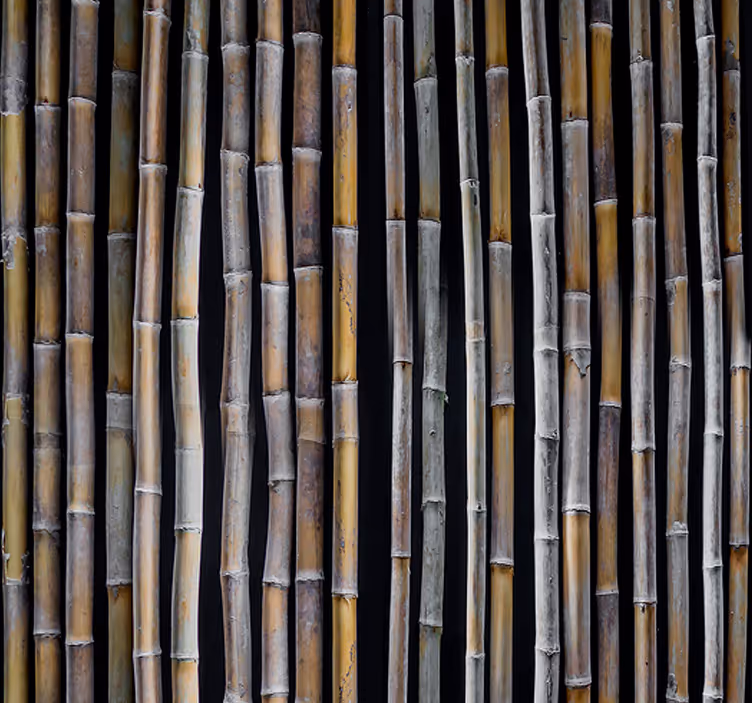 Papel tapiz naturaleza patrón de varillas de bambú - TenVinilo