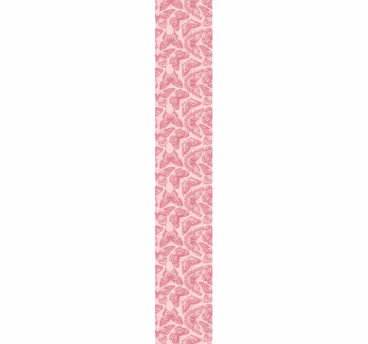 Papel pintado mariposas rosas y blancas - TenVinilo