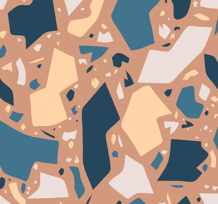 Papel pintado imitación piedra de mosaico - TenVinilo