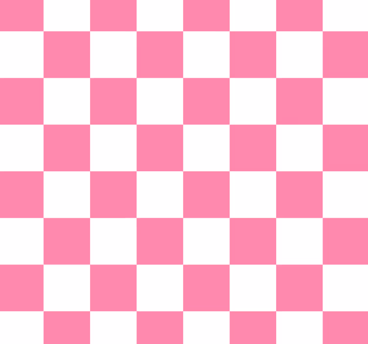 Papel pintado cocina cuadrados rosa y blanco - TenVinilo