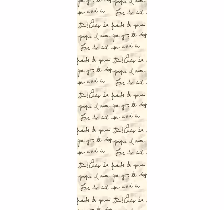 Papel pintado Patrón de escritura a mano - TenVinilo