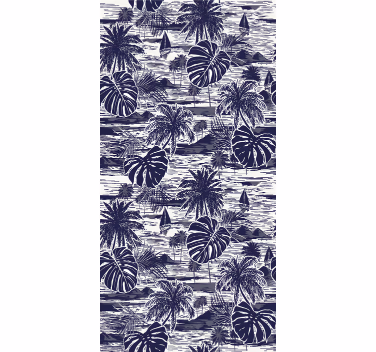Papel tapiz naturaleza paisaje marino tropical - TenVinilo