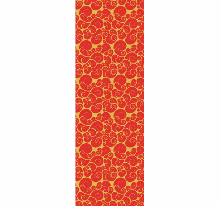 Papel tapiz para sala con diseño de remolinos ornados - TenVinilo