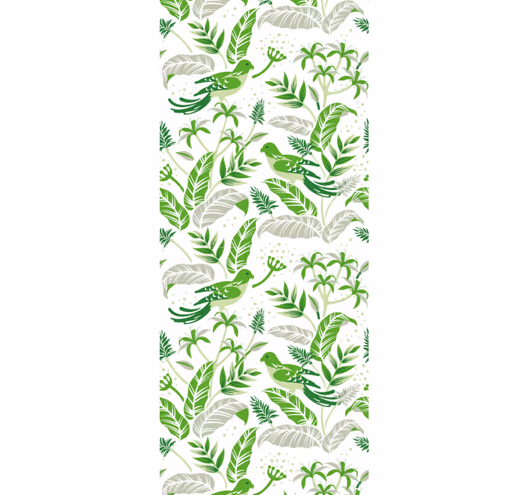 Papel tapiz hojas motivo botánico - TenVinilo