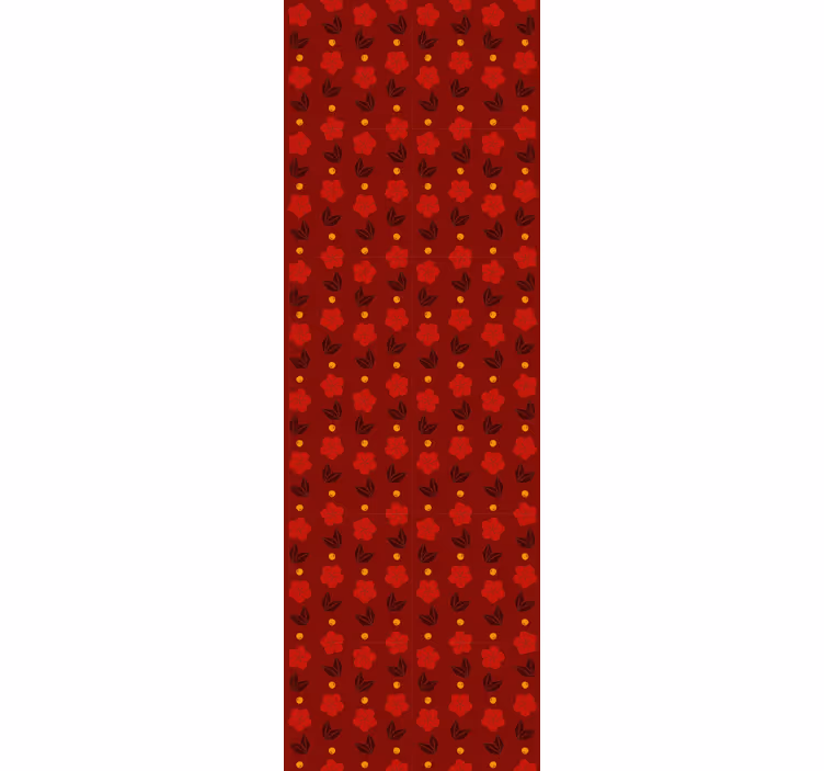 Papel tapiz círculos patrones de lunares rojos - TenVinilo