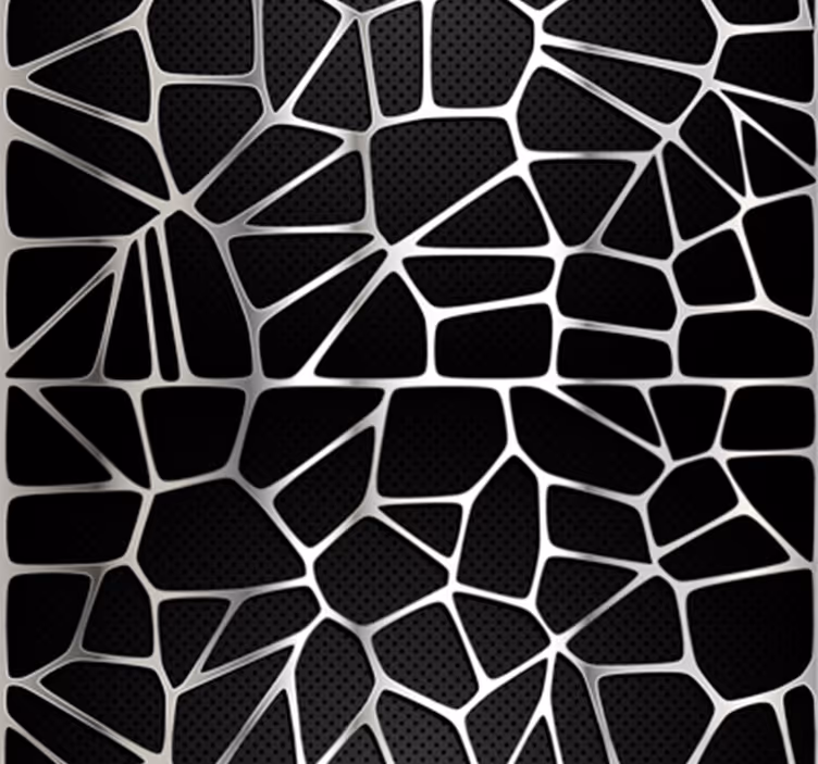 Papel pintado negro metal entrelazado - TenVinilo