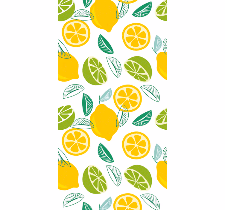 Papel pintado moderno Mitades de frutas cítricas - TenVinilo