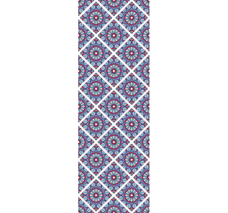 Papel tapiz floral elegancia floral geométrica - TenVinilo