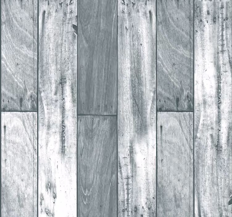 Papel pintado madera retro gris - TenVinilo