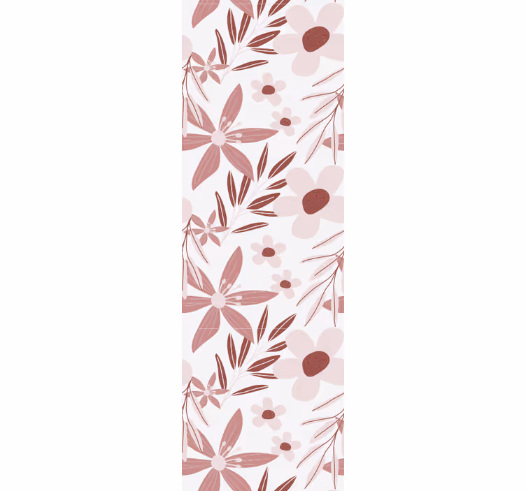 Papel tapiz flores motivo de patrón floral - TenVinilo
