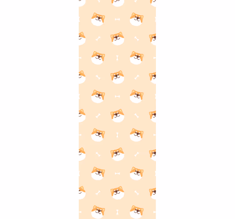 Papel tapiz gatos patrón divertido felino - TenVinilo