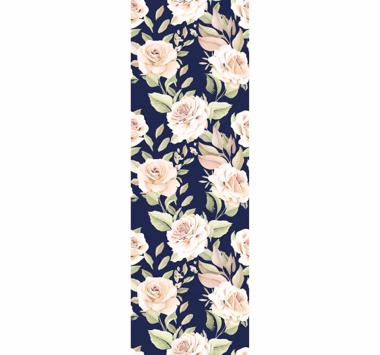 Papel tapiz floral elegante composición floral - TenVinilo