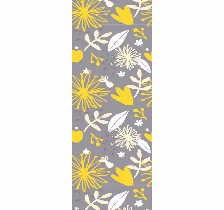 Papel pintado flores Pantone vintage floral - TenVinilo