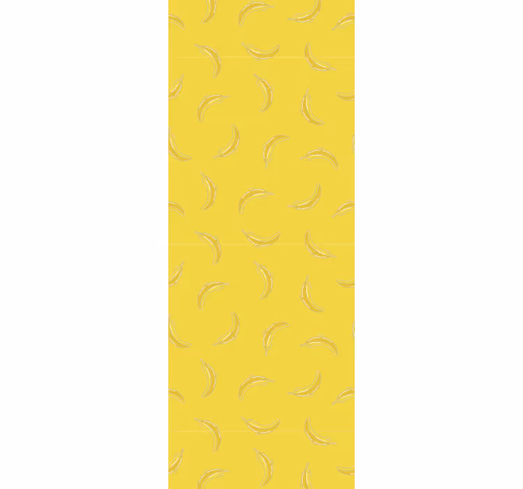 Papel pintado moderno Patrón de plátanos amarillos - TenVinilo