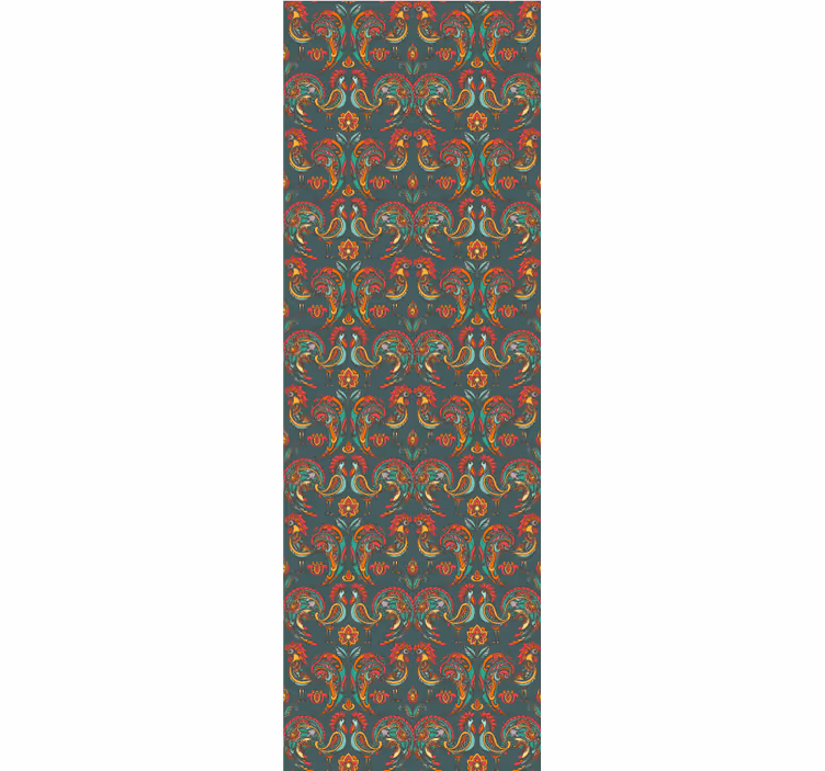 Papel tapiz ornamental patrón ornamental barroco - TenVinilo