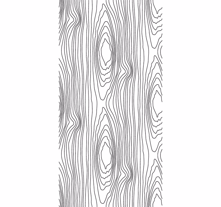 Papel pintado moderno Rayas negras de la naturaleza - TenVinilo