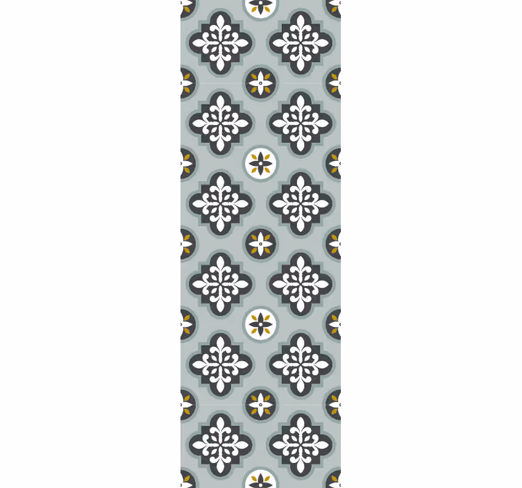 Papel tapiz ornamental patrón de floración adornado - TenVinilo